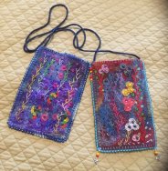 felted wool eye glasses cases by Marilyn